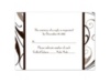 Swept Away - Chocolate - Response Card and Envelope