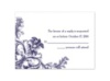 Tapestry -  Lapis  - Response Card and Envelope