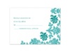 Vibrant Pattern - Jade - Response Card and Envelope
