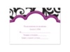 Breezy Damask - Response Card and Envelope