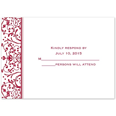 Empress - Respond Card and Envelope