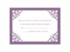 Imperial Contour Border - Response Card and Envelope