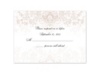 Champagne Rhapsody - Response Card and Envelope