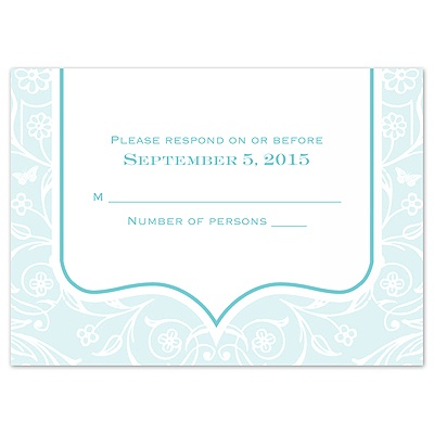 English Garden - Response Card and Envelope