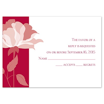 Ever Blooming - Apple - Response Card and Envelope