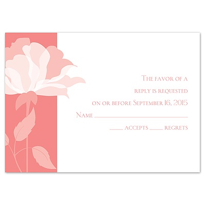 Ever Blooming - Coral Reef - Response Card and Envelope
