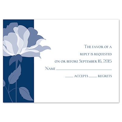 Ever Blooming - Marine - Response Card and Envelope