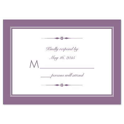 Metropolitan - Response Card and Envelope