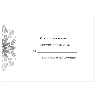 Washed Silhouette - Response Card and Envelope