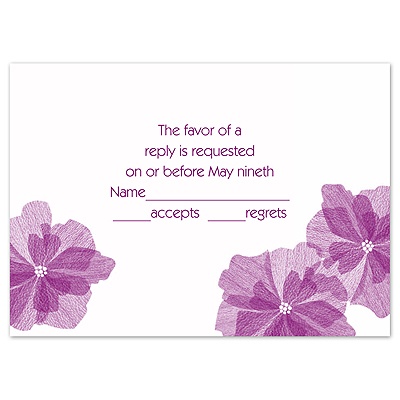 Love Blossoms - Response Card and Envelope