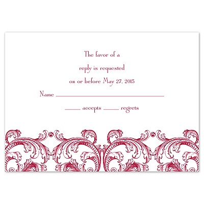 Aristocrat - Response Card and Envelope