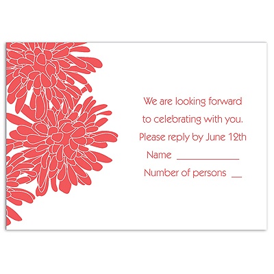 Glorious Blooms - Response Card and Envelope