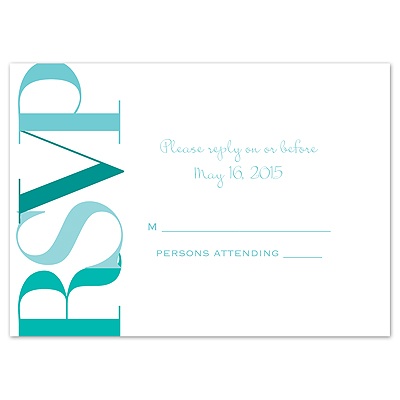 Times Square - Pool - Response Card and Envelope