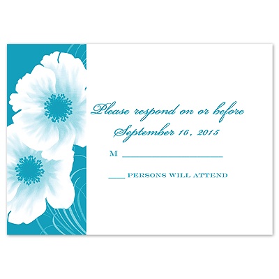 Two of Us - Malibu - Response Card and Envelope