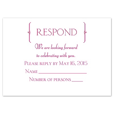 Perfect Day - Response Card and Envelope