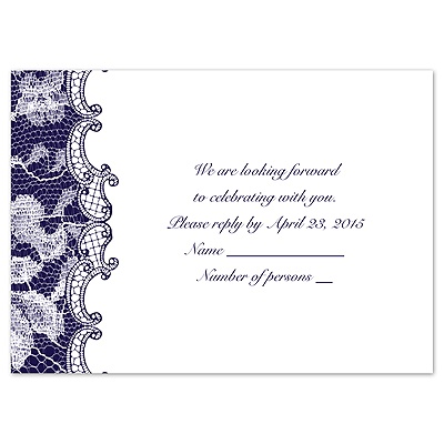 Lace Wrap - Response Card and Envelope