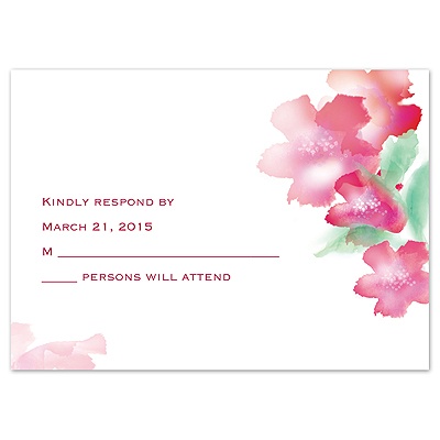 Desire - Apple - Response Card and Envelope