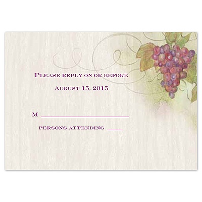 Grapevine - Response Card and Envelope