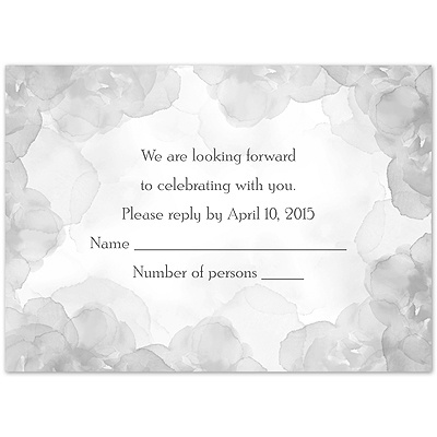 Treasured Jewels - Vintage Roses - Response Card and Envelope