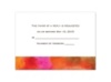 Treasured Jewels- Warm Rainbow - Respond Card and Envelope