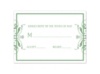 Opulent Band - Clover - Response Card and Envelope