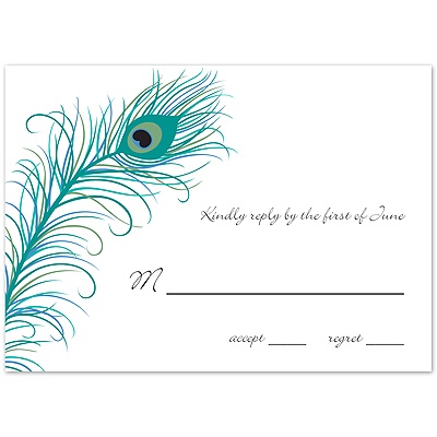 Envelope Printer  on Feathers   Response Card And Envelope   Invitations By David S Bridal