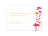 Field of Flowers - Tangerine - Response Card and Envelope