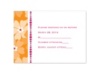 Captivating Floral - Tangerine - Response Card and Envelope