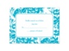Vintage Floral Photo  Malibu - Response Card and Envelope