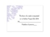 Decorative Damask - Iris - Response Card and Envelope