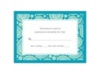 Perfect Paisley Duet - Malibu - Response Card and Envelope