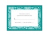 Perfect Paisley Duet - Jade - Response Card and Envelope