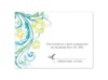 Watercolor Floral - Malibu - Response Card and Envelope