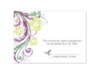 Watercolor Floral - Sangria - Response Card and Envelope