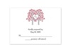 Naturally Love - Apple  - Response Card and Envelope