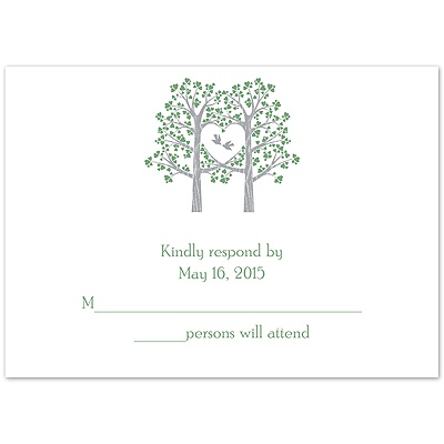 Naturally Love - Clover  - Response Card and Envelope