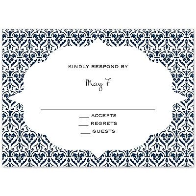 Layers of Color - Peacock- Response Card and Envelope