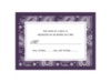 Perfect Paisley - Plum - Response Card and Envelope