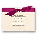 Charming Knot - Antique White Horizontal Invitation