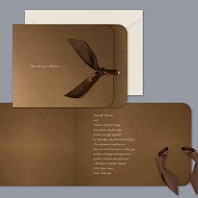 Bronze Treasure - Invitation with front imprint
