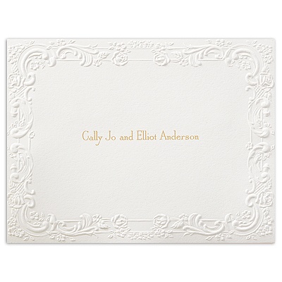 With a Flourish - Note Card and Envelope