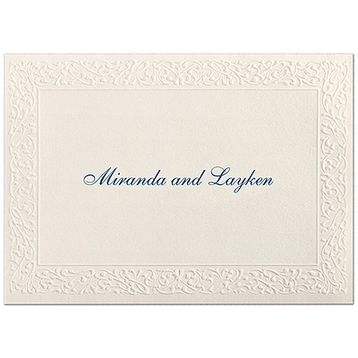 Ornate - Ecru - Note Card and Envelope