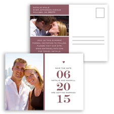 Stand Out Photo - Rosewood - Save the Date Postcard