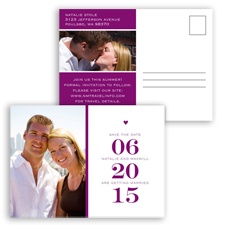 Stand Out Photo - Sangria - Save the Date Postcard