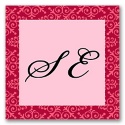 Patterned Peony - Apple - Personalized Seal