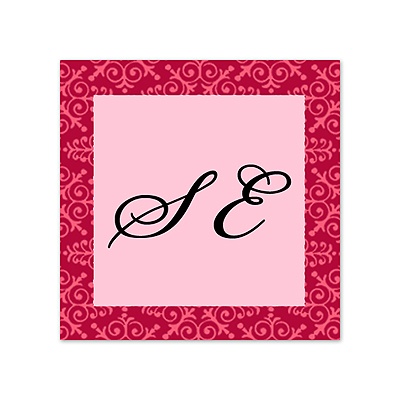 Patterned Peony - Apple - Personalized Seal