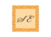 Patterned Peony - Tangerine - Personalized Seal