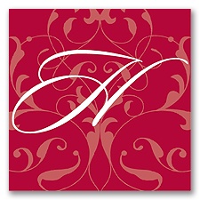 Monogram Flourish - Apple - Personalized Seal