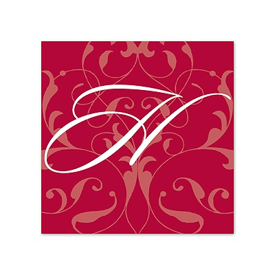 Monogram Flourish - Apple - Personalized Seal