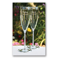Personalized Glittering Bead Flutes